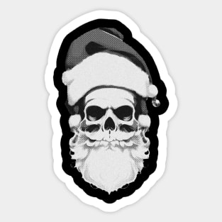 Skull Santa Claus Sticker